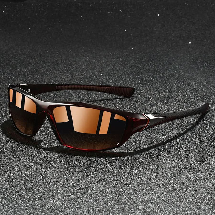 Lightweight sport sunglasses with polarized UV400 lenses, designed for maximum comfort, protection & glare reduction.