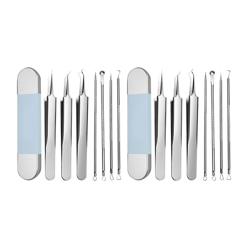 Unisex beauty tool: precision stainless steel blackhead extractor for clear pores