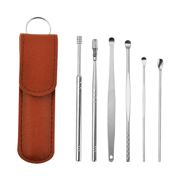 Medical-grade stainless steel earwax removal tools, demonstrating quality and precision for ear care