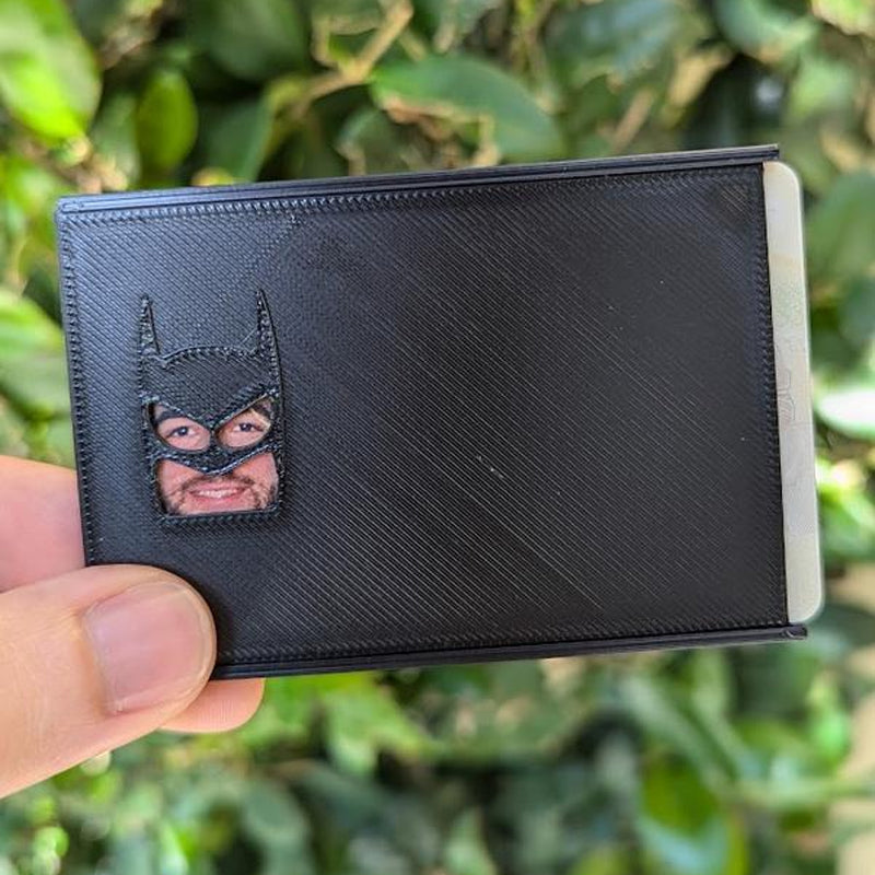 Creative superhero ID card cover, bright colors, a cool novelty accessory