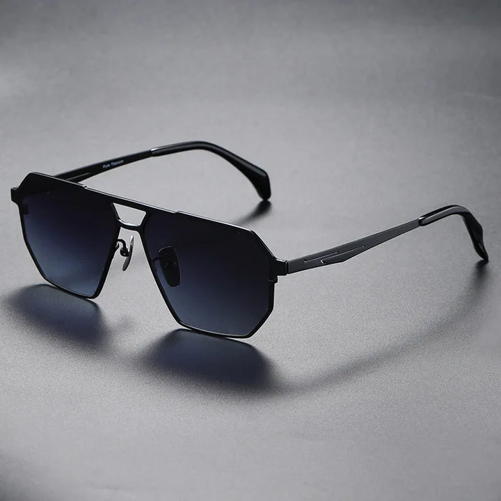 Ergonomic unisex polarized sunglasses with lightweight titanium frames, providing maximum comfort and glare reduction