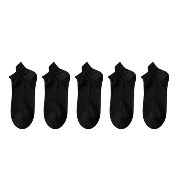 Side view of an Ultra-Thin No-Show Sock, emphasizing its low-cut invisible and non-slip design.