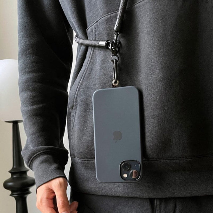 Universal Phone Crossbody Lanyard in a vibrant red, adding a pop of color to your tech accessories.