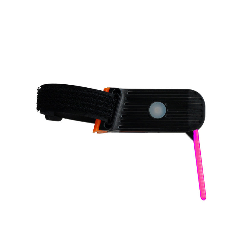 Lightweight USB rechargeable taillight, improves cyclist visibility in traffic
