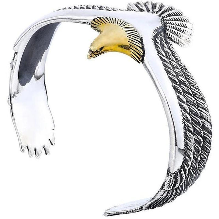 Gift-ready unisex eagle bracelet, adjustable copper jewelry with a strong vintage aesthetic, perfect for him or her.