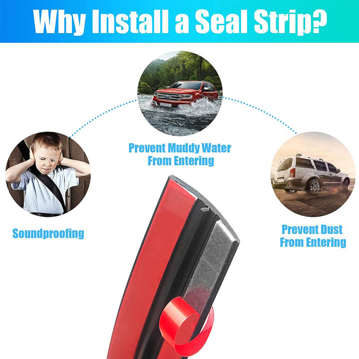 Textured view of durable universal car seal strip, suitable for windshield and anti-noise