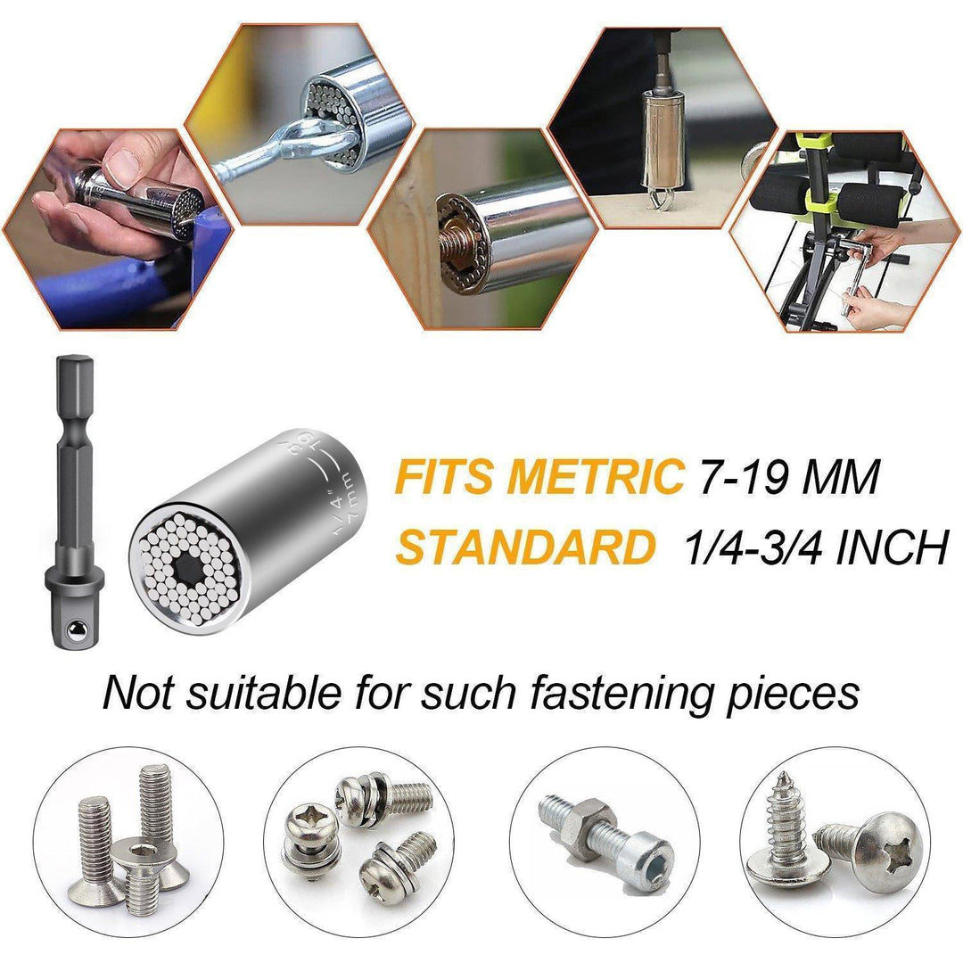 Innovative universal socket wrench set, perfect for DIY enthusiasts and professional use