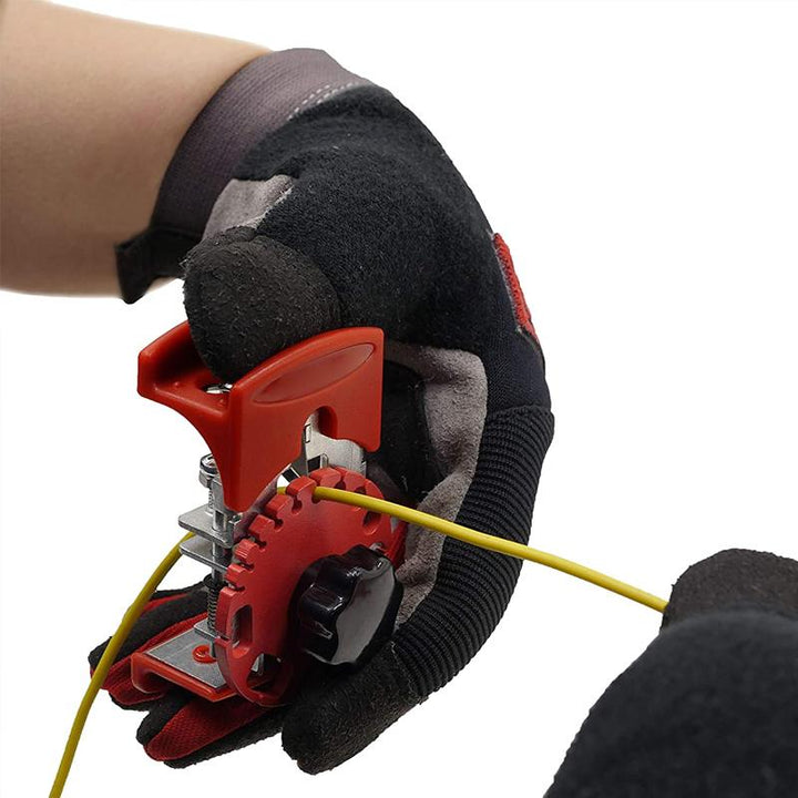 Portable wire stripping hand tool, perfect for electrical installations and quick cable tasks on-the-go