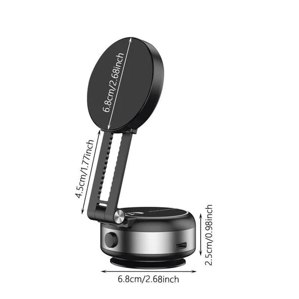 Magnetic car phone holder, essential auto accessory for travel