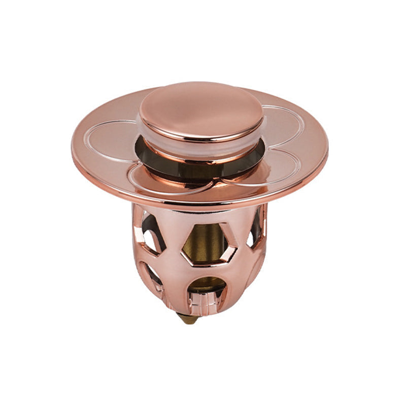 Product shot of the Universal Pop-Up Sink Drain Stopper from an angle, highlighting its sleek design