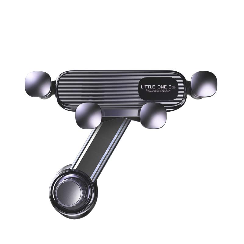 User demonstrating how to adjust the rotatable universal car phone holder for optimal viewing positions