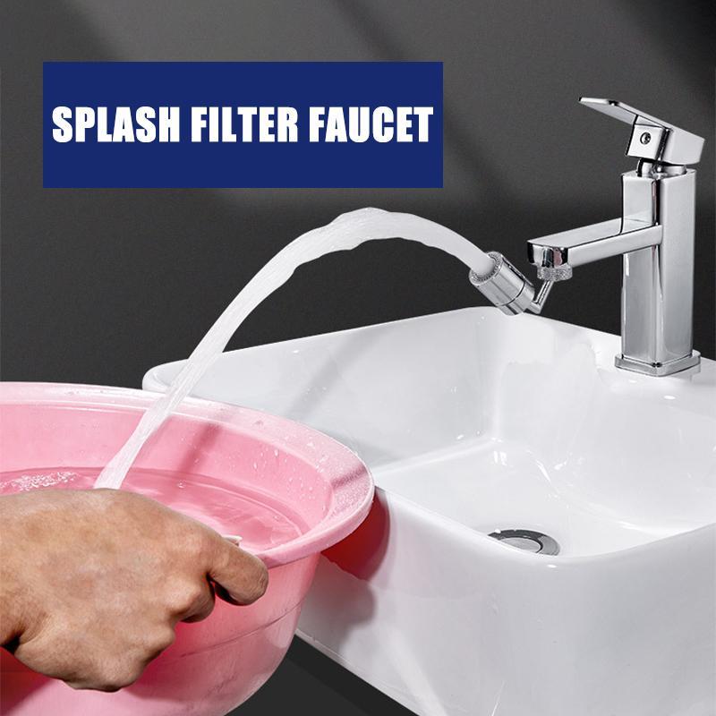 Home improvement swivel faucet aerator with spray filter, 360-degree rotation for kitchen sink