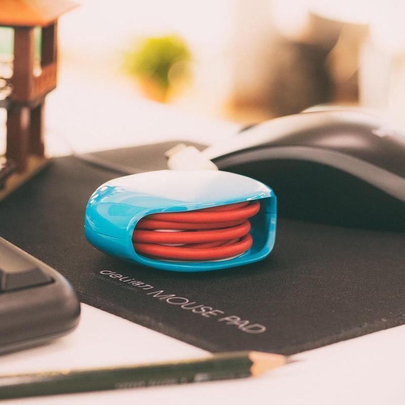 Black Tangle-Free Cable Organizer, a must-have for organized phone accessories