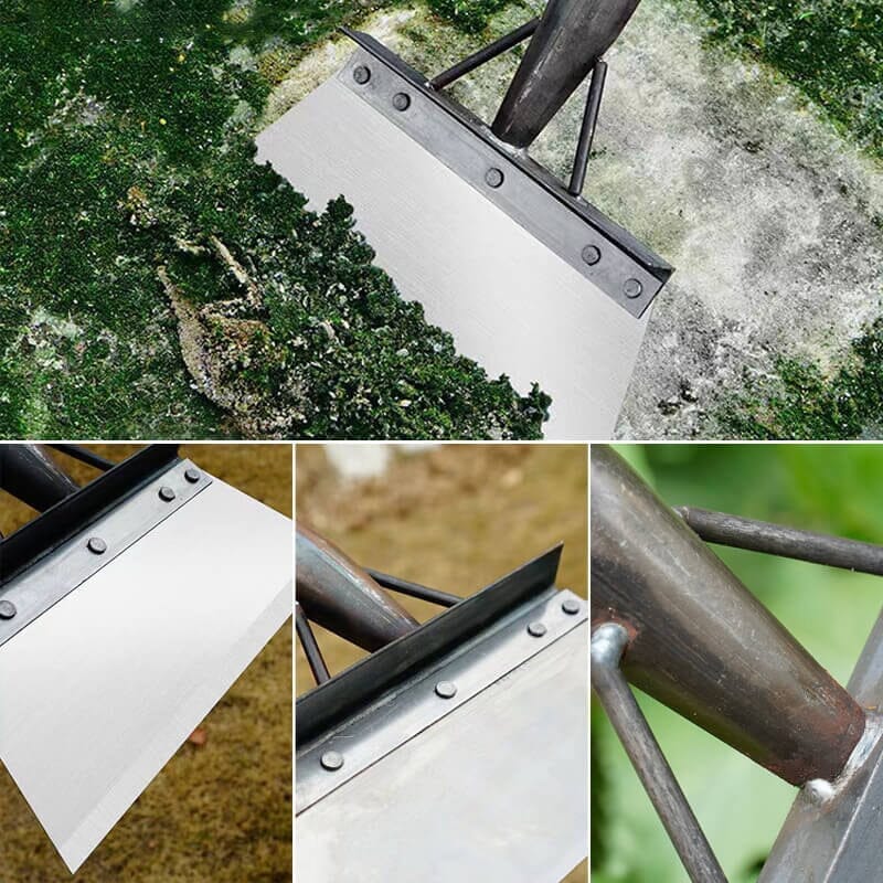 Robust cleaning shovel tool, excellent for scraping & weeding in garden & home.
