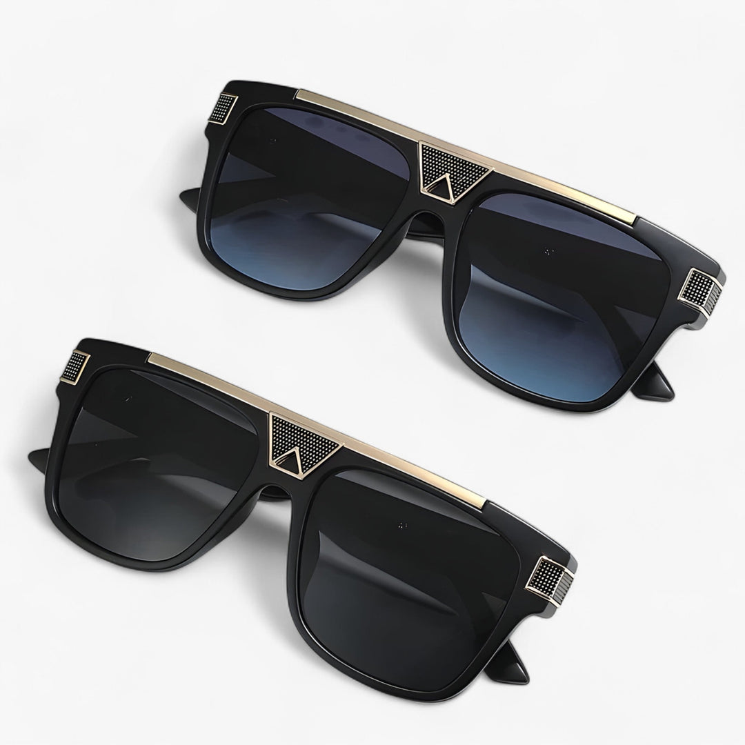 Vintage-inspired aviator sunglasses with vibrant mirrored lenses, ideal for trendy summer wear.