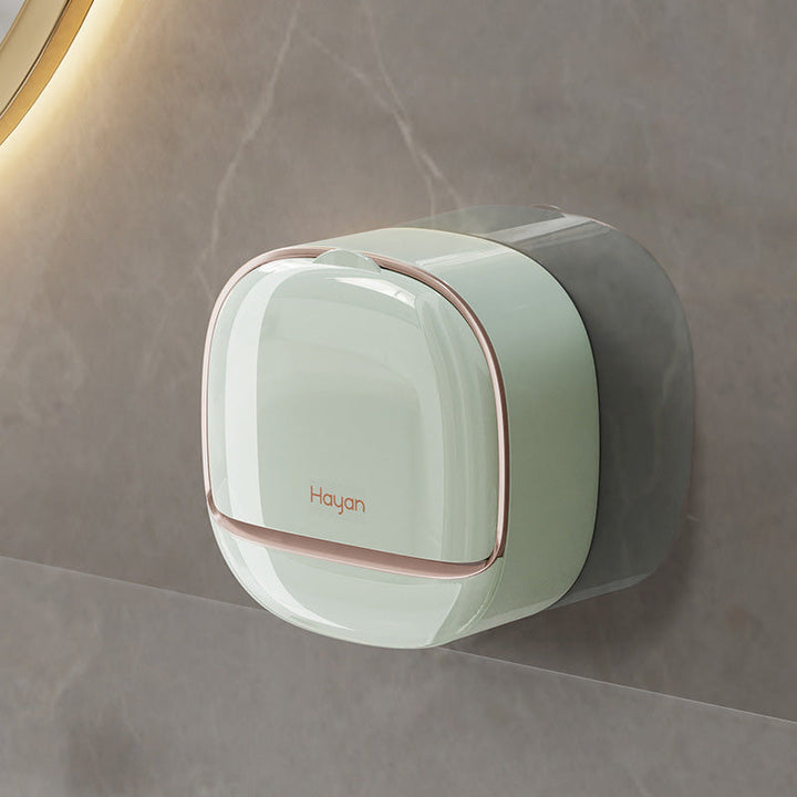 Bathroom organizer: wall-mounted soap dish with smart self-draining design, ideal for all types of bar soap.