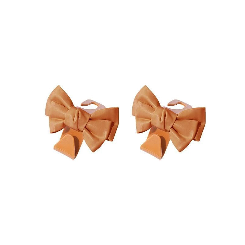 Car seat back hooks with cute bowknot design, functional auto interior organizers