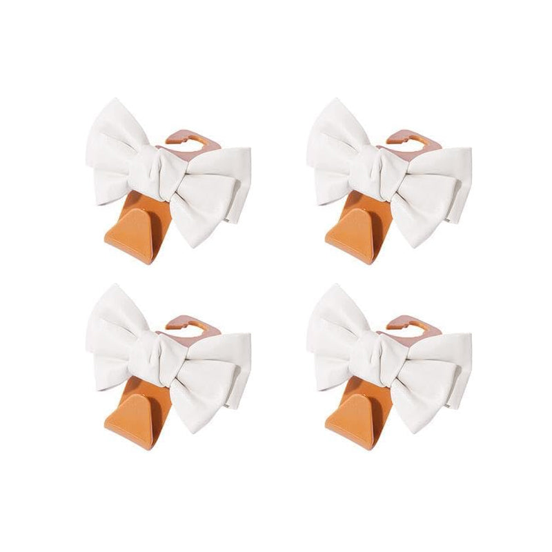Bowknot design car hooks, perfect for keeping your handbag off the car floor