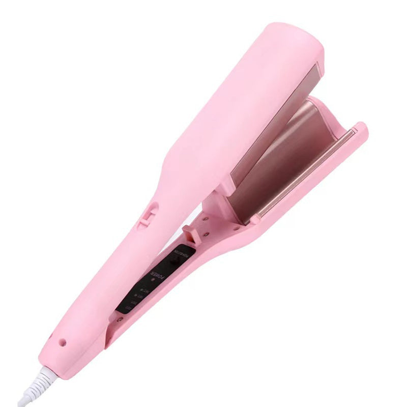 Styling accessories alongside the French egg wave hair curler, indicating a complete hair styling solution for women