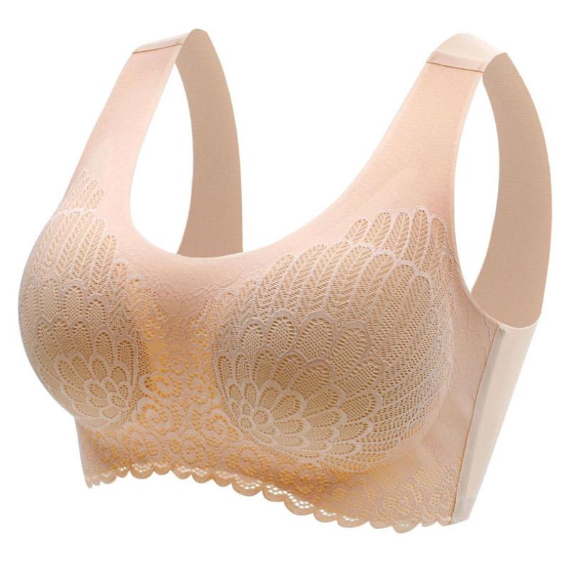 Folded 5D Wireless Contour Lift Bra, demonstrating its soft, flexible latex material