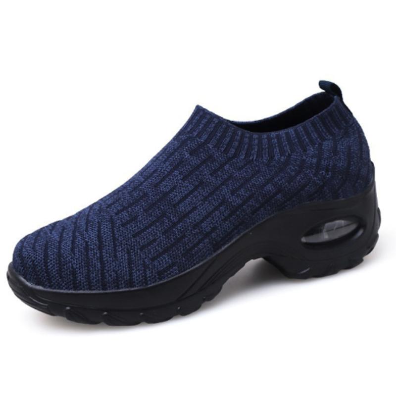 Side profile of Women's Arch Support Walking Shoes, highlighting ergonomic design, wide fit