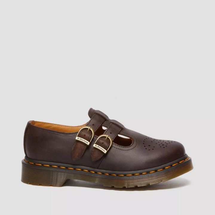 Women's spring/summer black Mary Janes, featuring comfort and double buckle details.