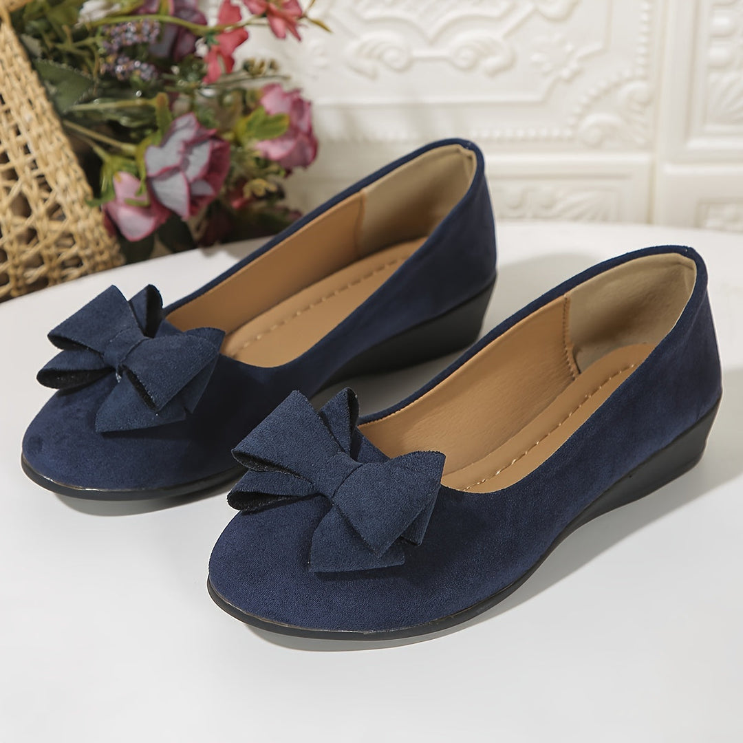 Brown casual women's orthopedic flats with arch support.