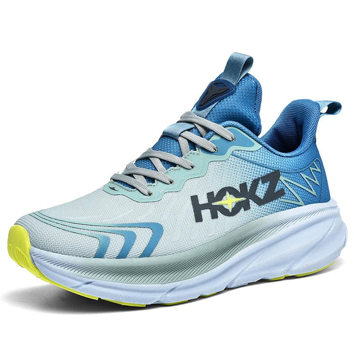 Lightweight women's breathable running sneakers with a trendy chunky sole, ideal for daily runs.