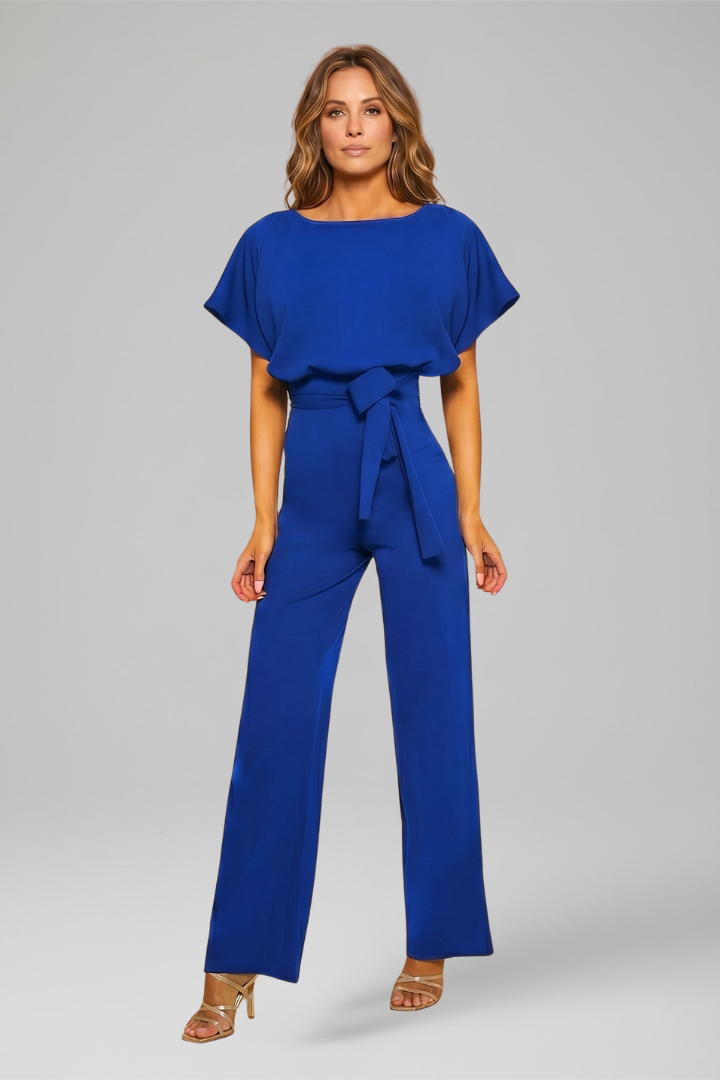 Effortless style: Women's sleeveless wide leg jumpsuit, perfect for comfortable summer fashion.