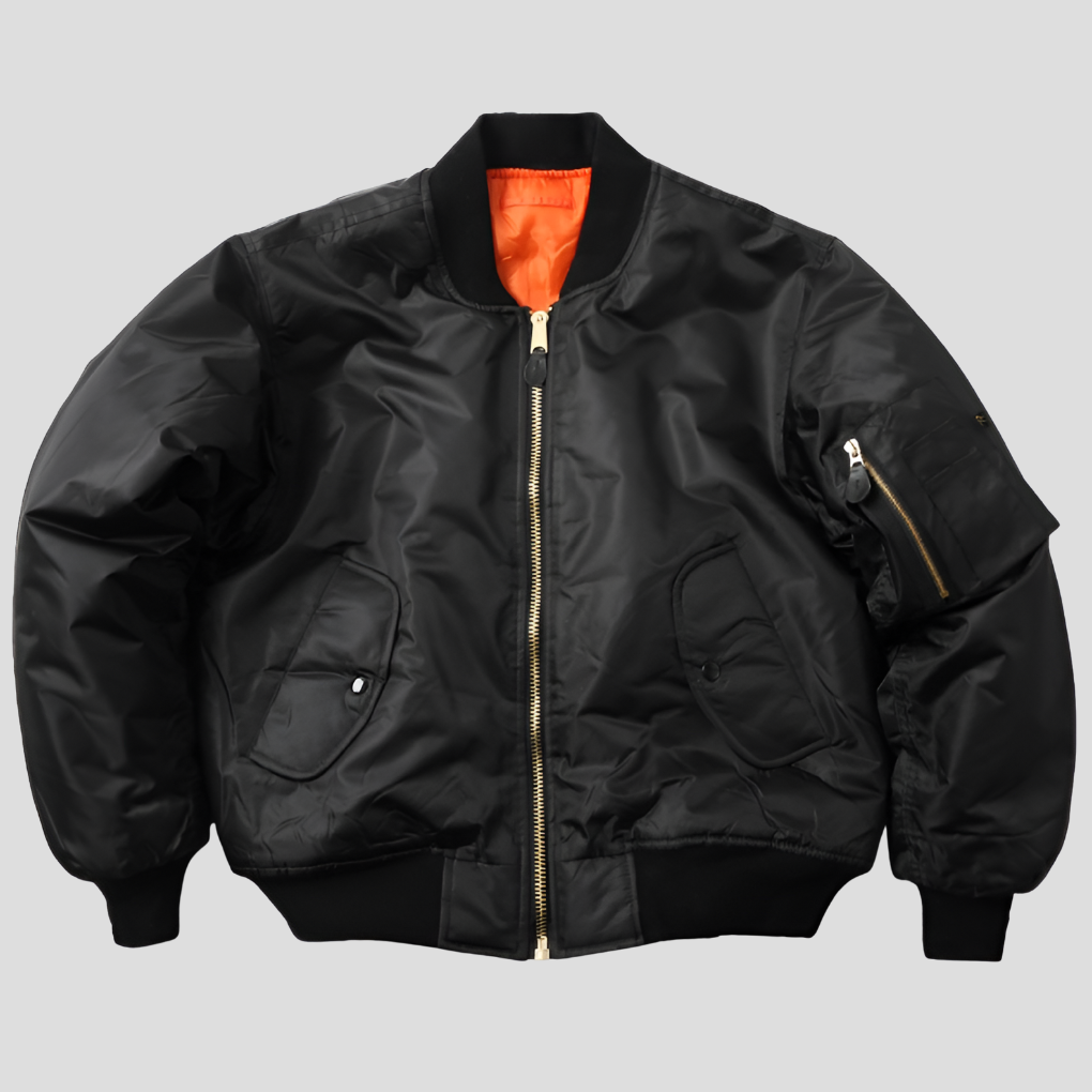Elegant women's classic rib-knit bomber jacket, designed for comfortable and stylish everyday casual wear.
