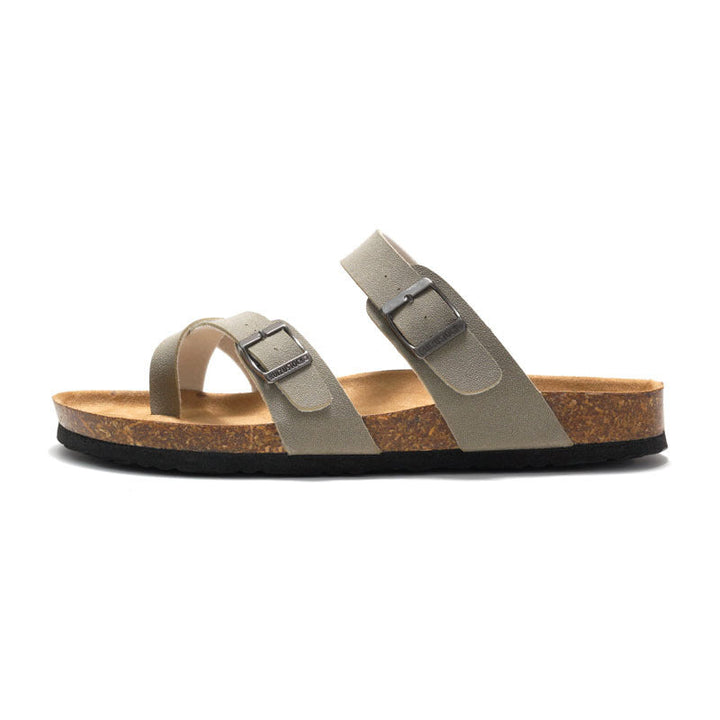 Stylish and comfortable Women's Cork Footbed Sandals, an essential for summer casual outfits