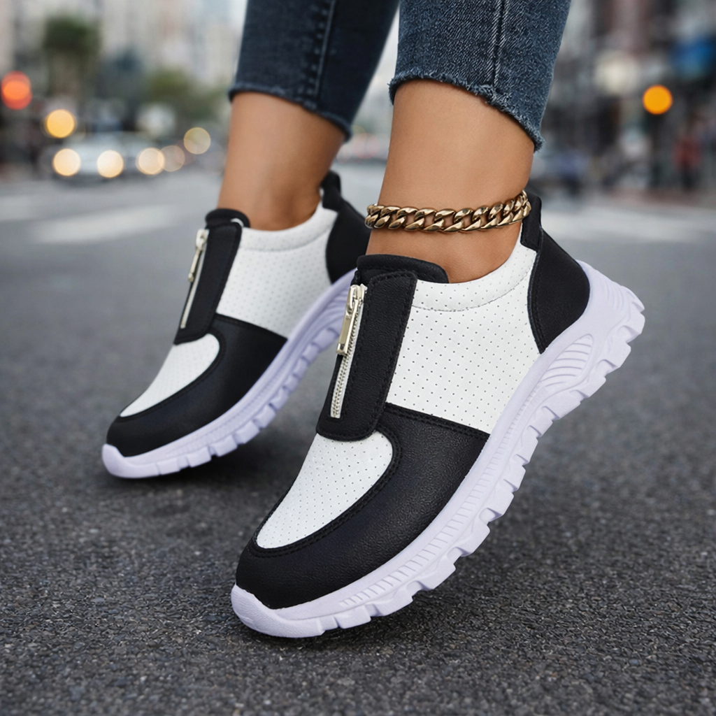 Casual women's slip-on platform loafers, providing exceptional comfort for everyday wear