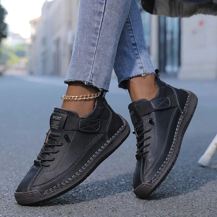 Pair of women's supportive athletic sneakers, ideal for everyday walking and casual outfits.