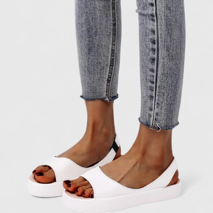 Arch support women's sandals, comfortable orthopedic footwear for daily wear.