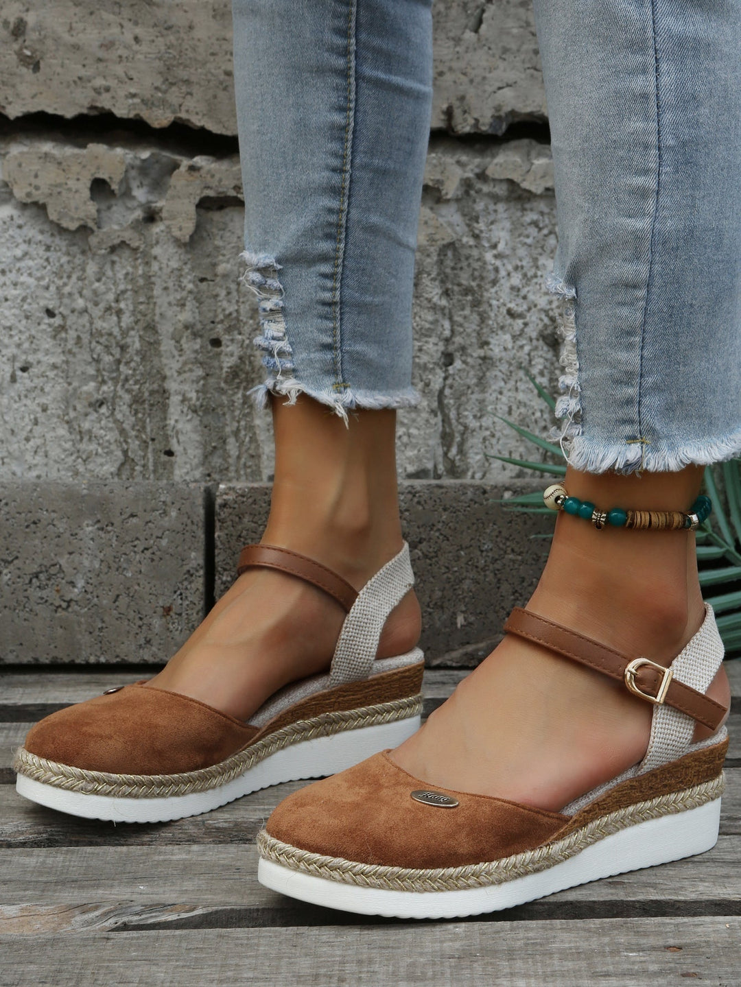 Top view of Sofia women's espadrille flats, versatile & comfortable summer shoes for any casual outfit.
