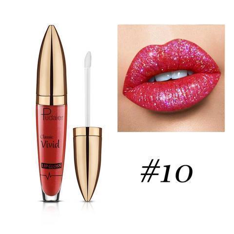 Uncorking a tube of Diamond Sparkle Lip Gloss, revealing long-lasting shimmer, beauty, and makeup