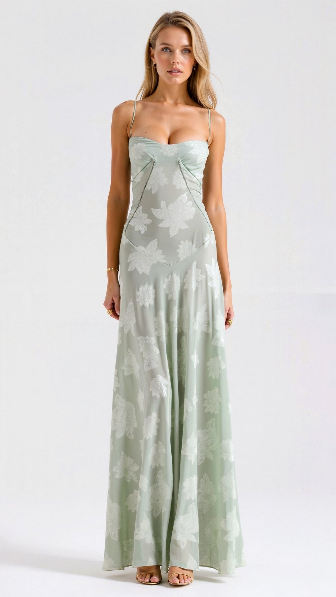 Stylish women's maxi dress for parties and special occasions, featuring a chic strap design.