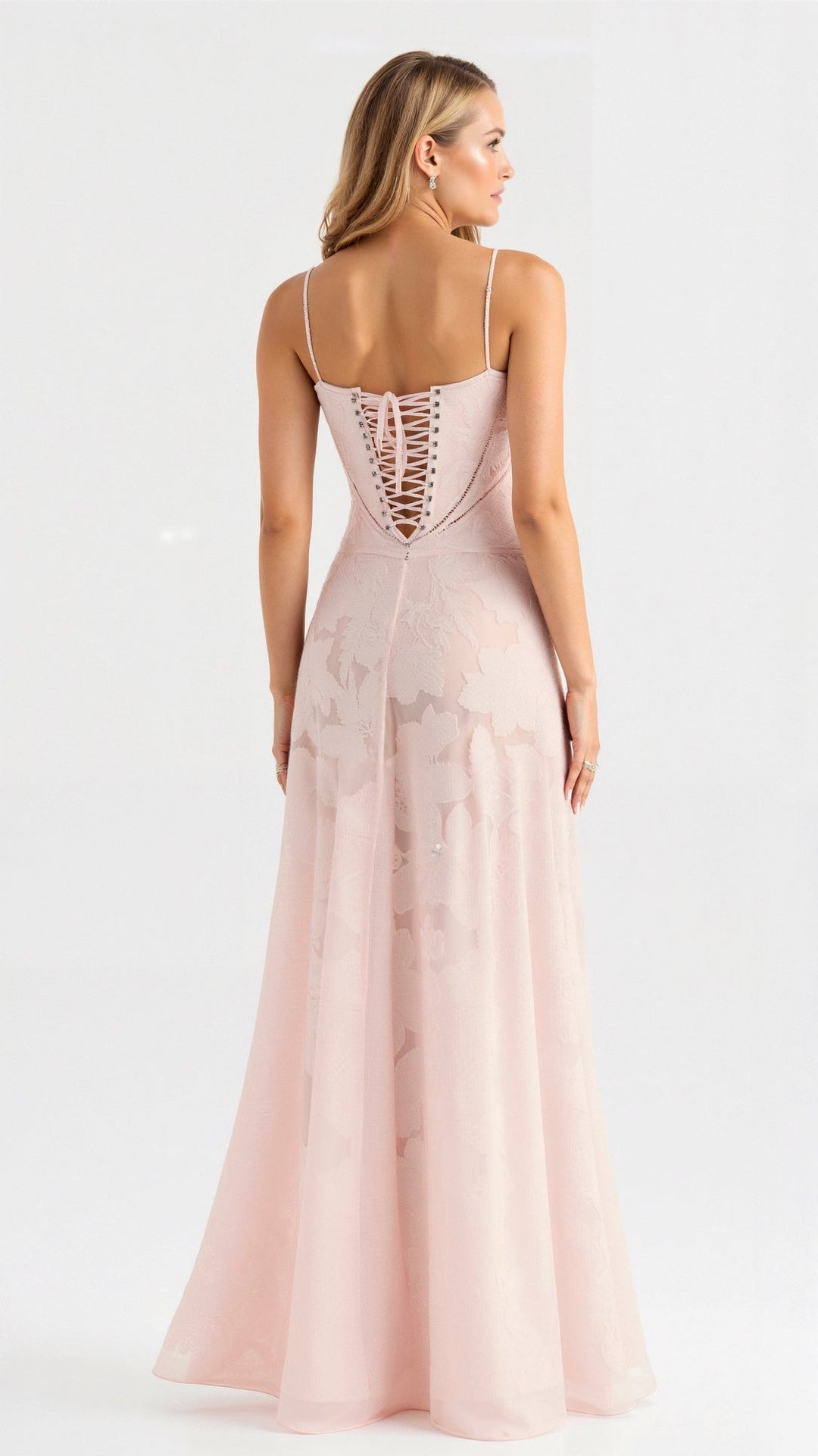Women's glamorous strap maxi dress, a formal evening gown with a sculpted silhouette.