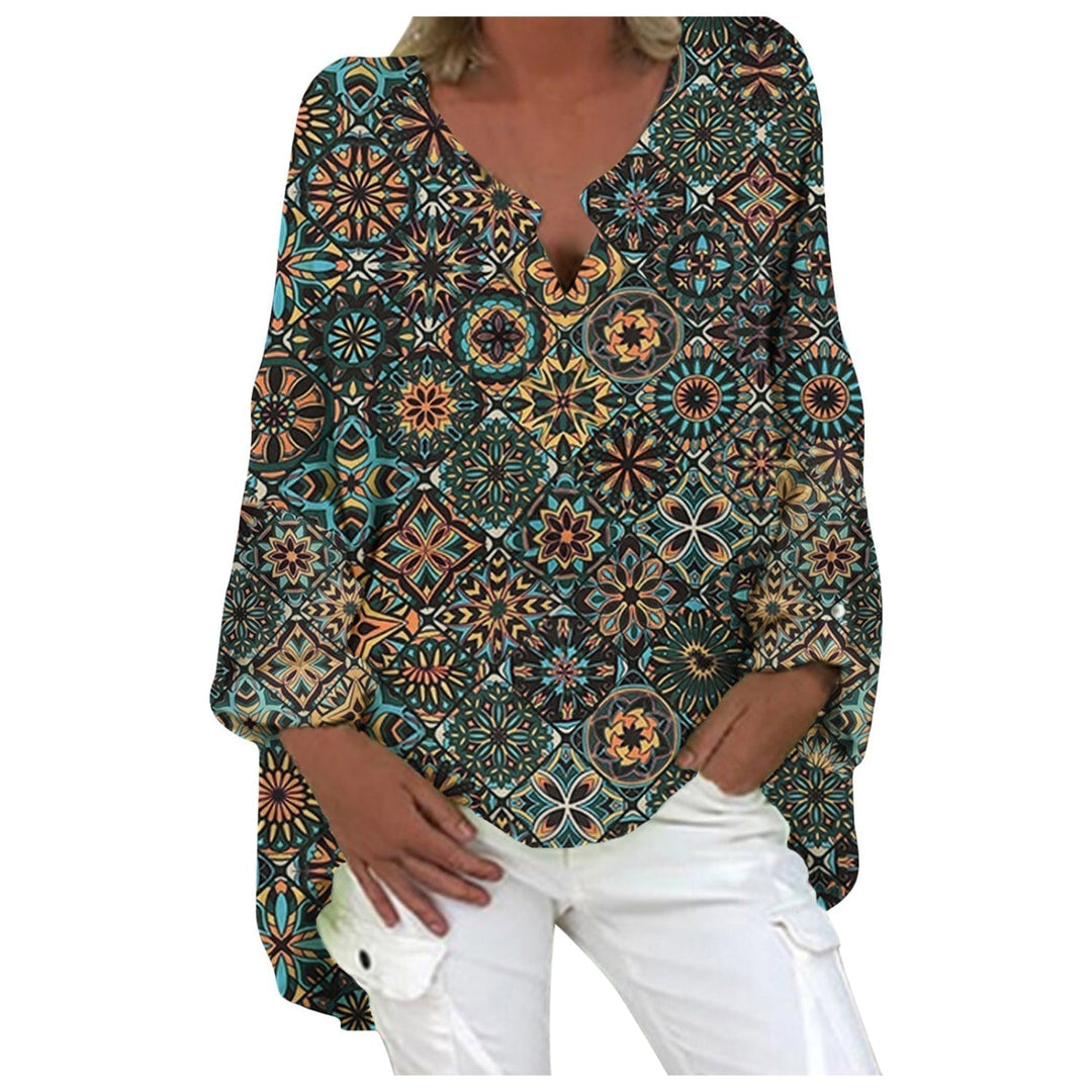 Elegant Elodie women's linen blouse, sophisticated long sleeve top with a classic, comfortable fit.