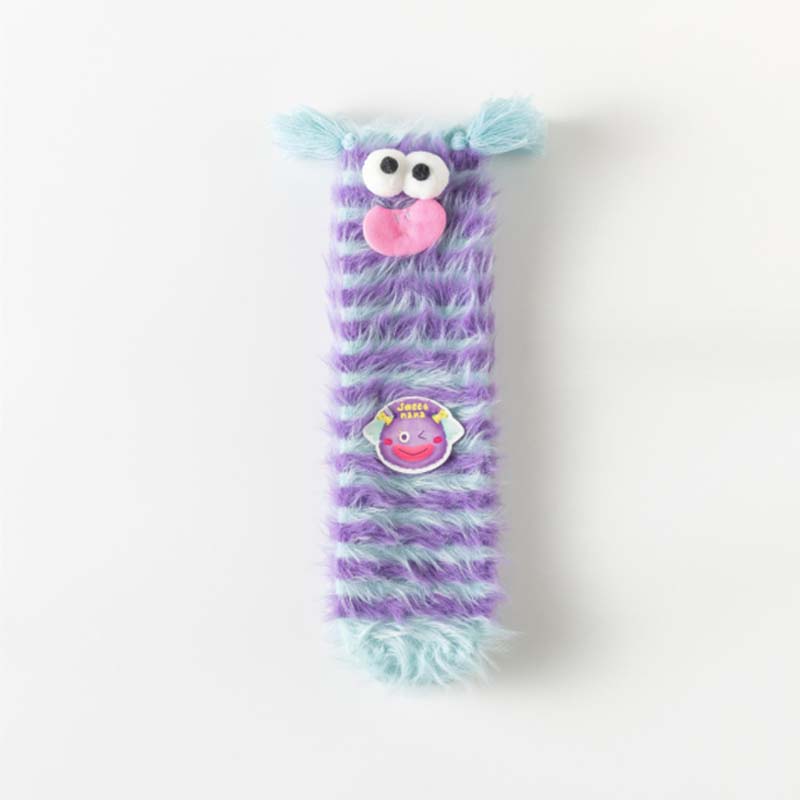 Winter essential: women's colorful coral velvet 3D cozy socks