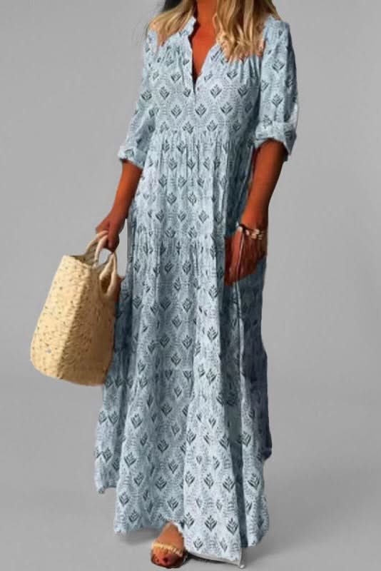 Versatile Women's Tiered Maxi Dress, elegant for parties, comfortable for casual summer days.