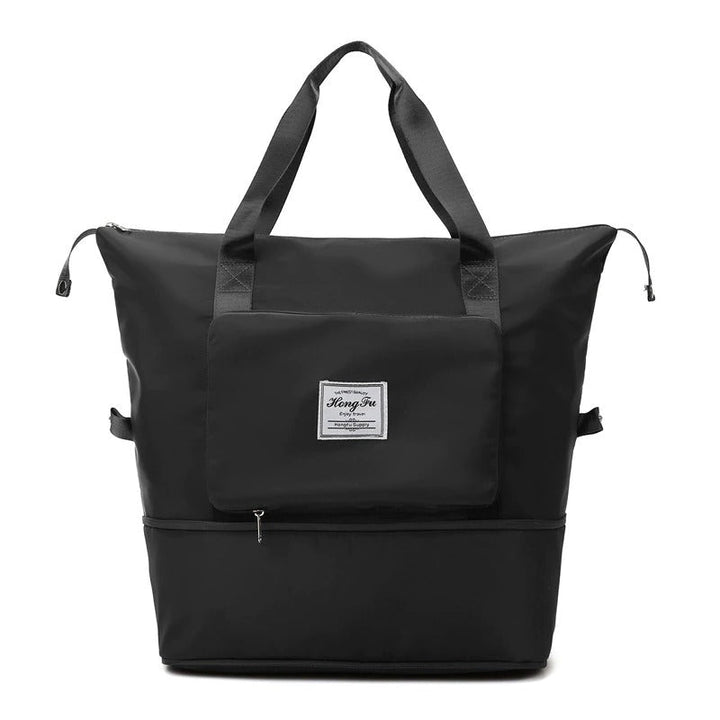 Women's expandable weekender travel bag, lightweight & waterproof. Perfect for extra packing space on any trip.