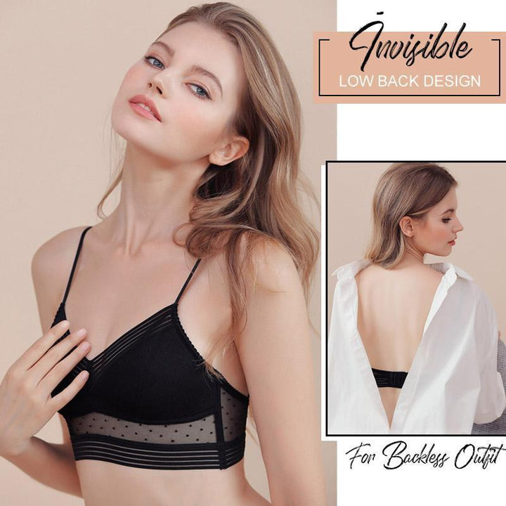 Women's low back comfort bra, offering gentle lift and support for backless fashion