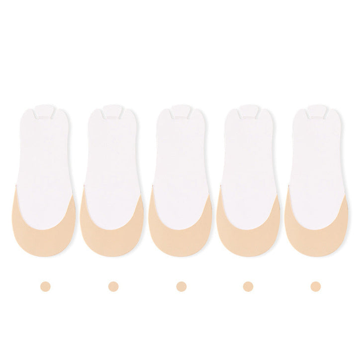 Everyday women's invisible toe topper socks, adding comfort to any slingback style