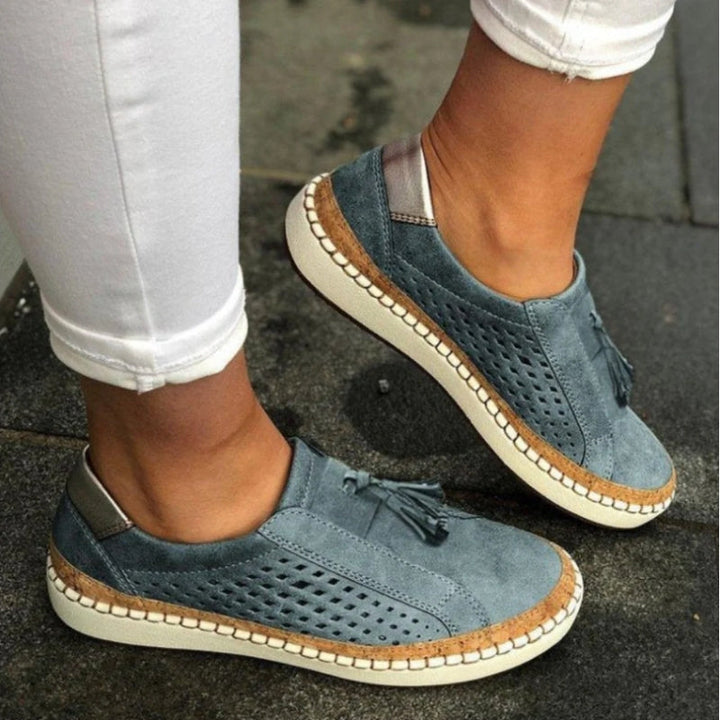 Easy-to-wear women's slip-on shoes offering orthopedic support for comfortable walking & casual style.