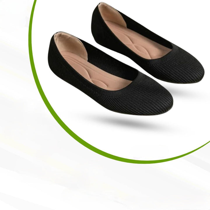Slip-on women's comfort ballerinas, perfect for easy wear, foot health, and pain-free daily support.