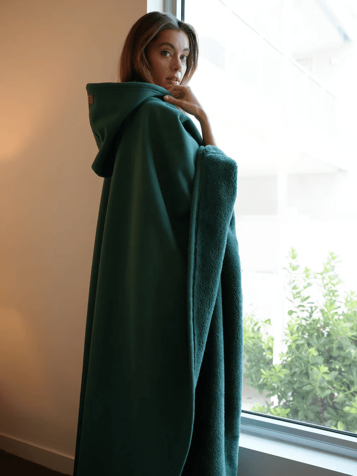 Warm oversized hoodie, a winter essential for ultimate comfort.