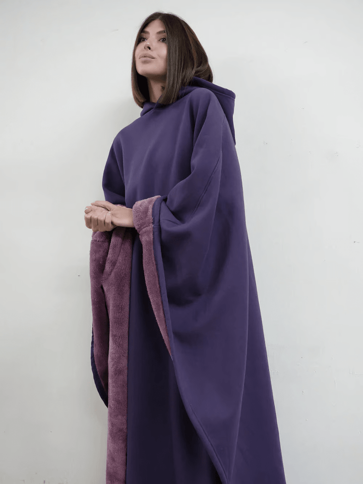 Warm women's oversized hoodie, providing ultimate comfort for chilly calming evenings.