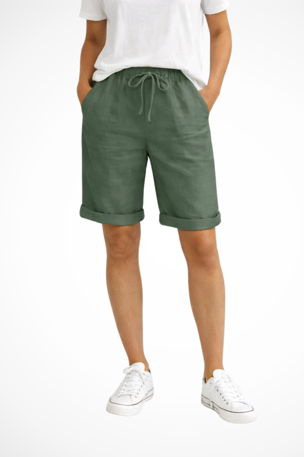 Women's relaxed fit capri shorts offering effortless comfort. Great for summer, casual wear & travel.