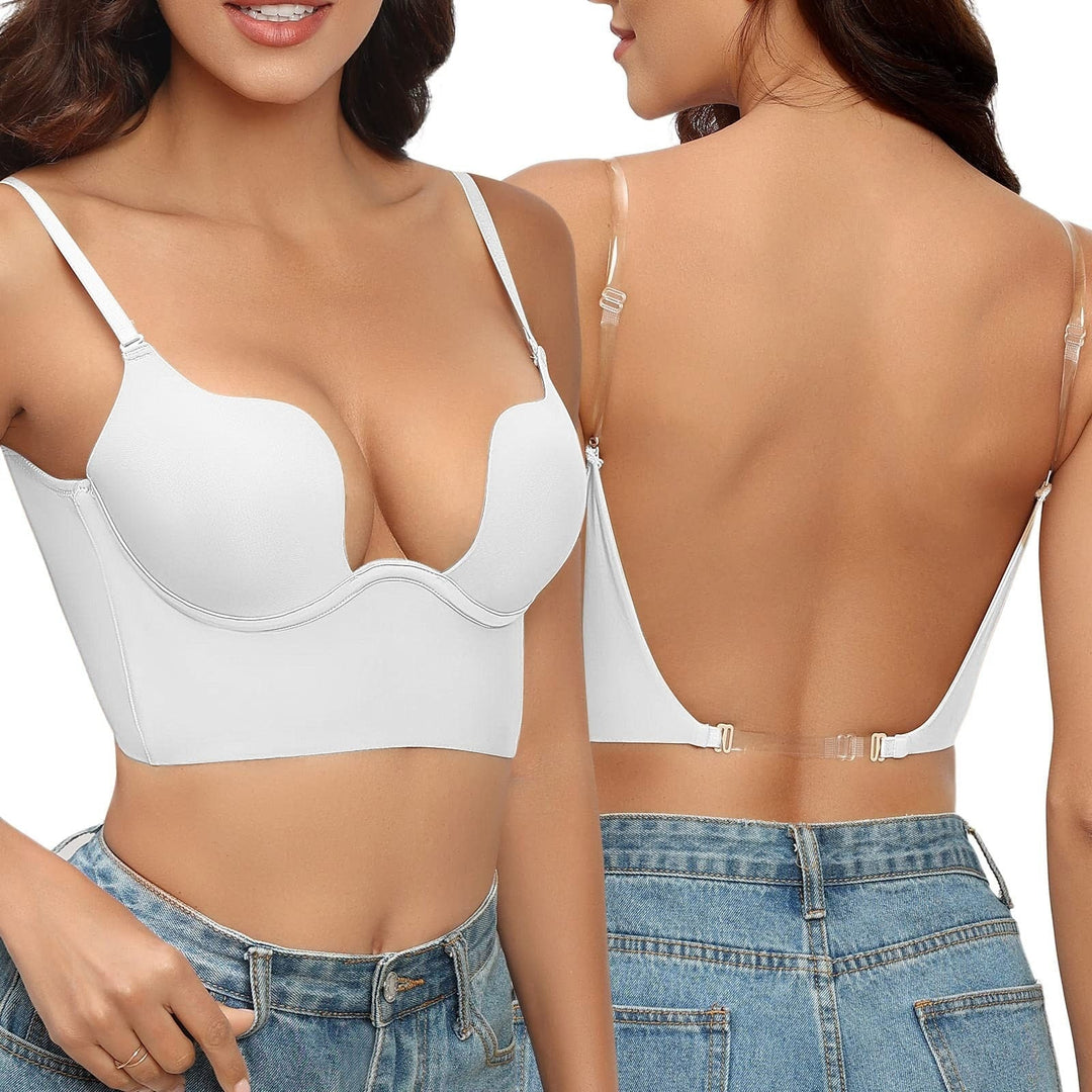 Versatile women's seamless convertible bra with low back. Ideal for an invisible look under tricky necklines.